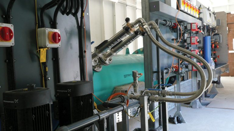 Static mixer and dosing equipment - Courtesy of Bristol Water