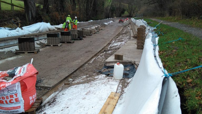 Concrete protection to PVC liner - Courtesy of Arcadis