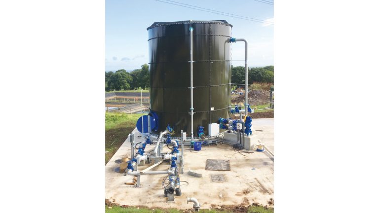Thickened sludge holding tank - Courtesy of Skanska UK