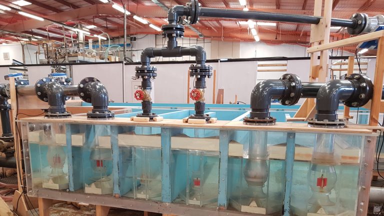 Physical model setup - Courtesy of BHR