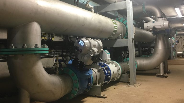 RGF filter pipework gallery after improvements - Courtesy of Skanska