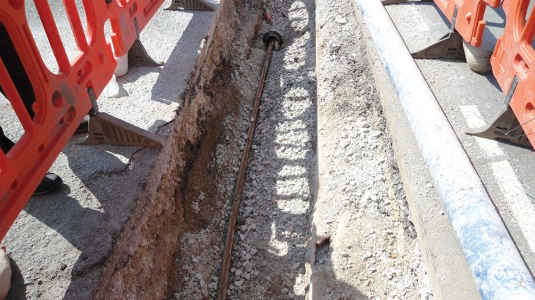 Pipe bursting at Bryn Road, Buckley - Courtesy of Waterco