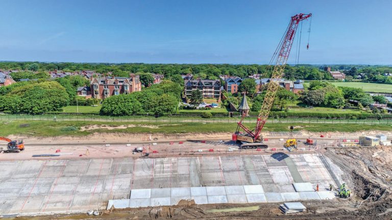 Church Scar bottom new revetment unit installation - Andy Torkington Photography