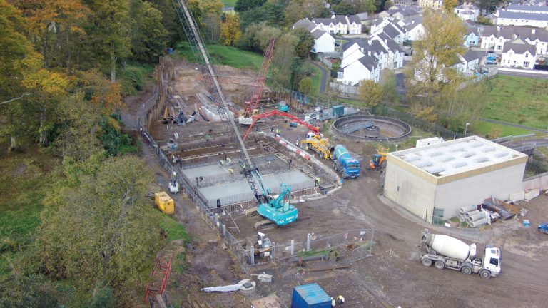 Storm tanks 440m3 concrete pour - Courtesy of NI Water