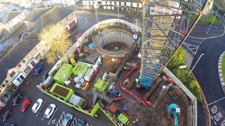 Galgorm WwPS site within public car park - Courtesy of NI Water