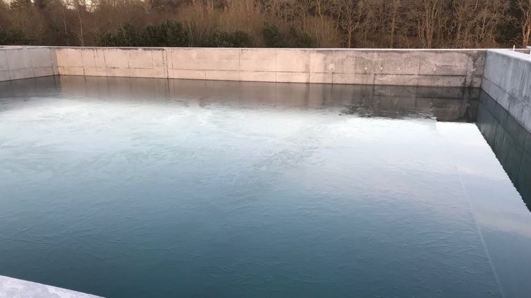 Hydrostatic testing of Nereda tank - Courtesy of Scottish Water