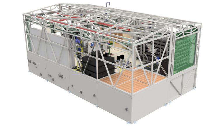 Fully assembled 3D model of TTU - Courtesy of Ross-shire Engineering