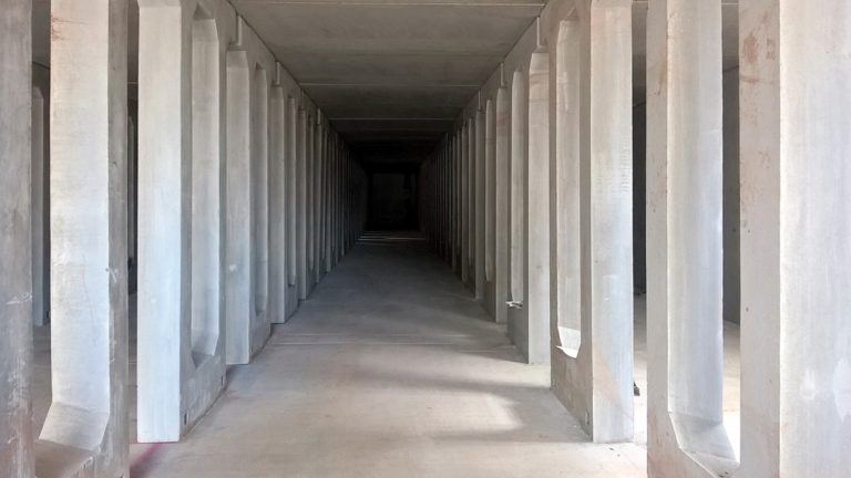 Inside the attenuation tank - Courtesy of Barhale Ltd