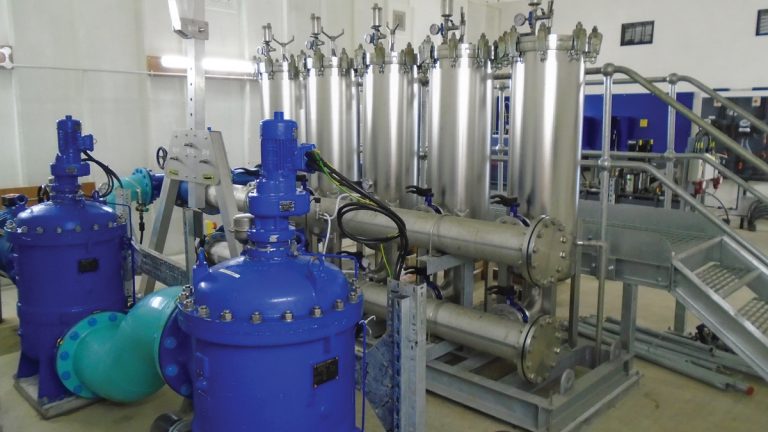 Bollfilter and Amazon installation - Courtesy of Mott MacDonald Bentley