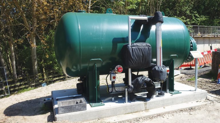 Surge vessel to protect against surge in the network - Courtesy of MMB