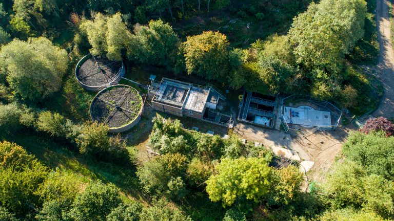 New SPS under construction at entrance to Pebworth STW: Photo by Cadsite Services - Courtesy of NMCNomenca