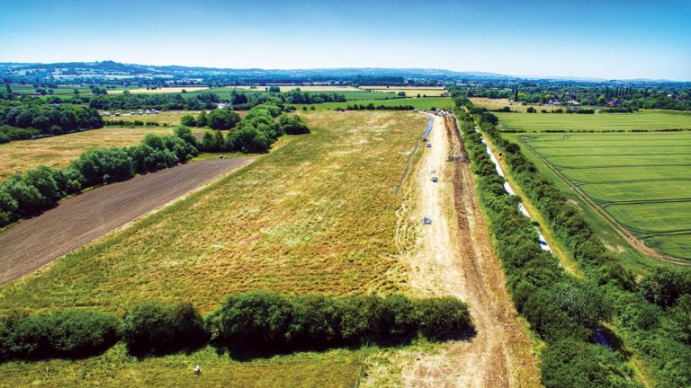 Section of Long Marston Rising Main - Photo by Cadsite Services - Courtesy of NMCNomenca
