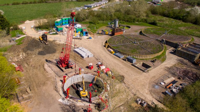Long Marston shaft under construction - Photo by Cadsite Services - Courtesy of NMCNomenca