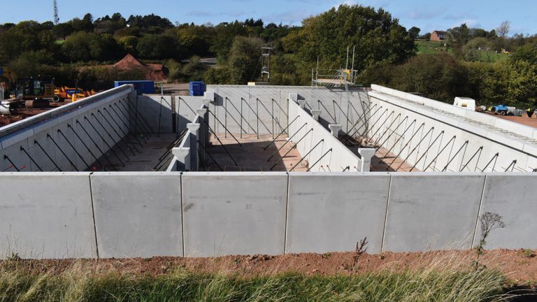 Construction of the break pressure tank - Courtesy Severn Trent Water