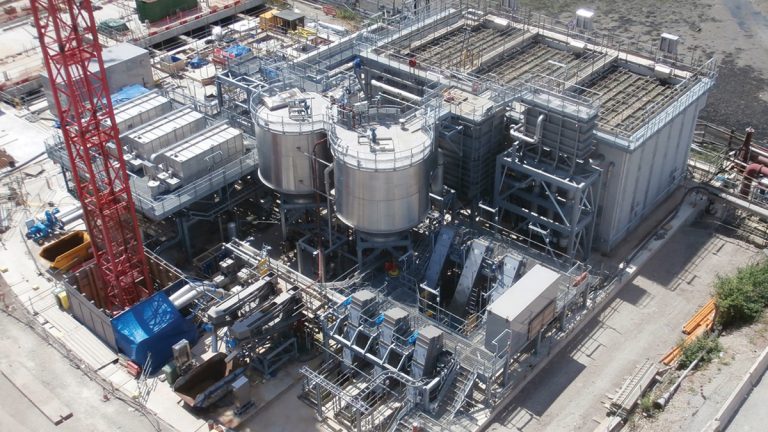 Primary treatment process plant - Courtesy of Southern Water