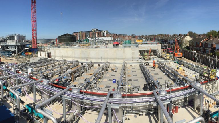 Membrane pipework installation - Courtesy of Southern Water