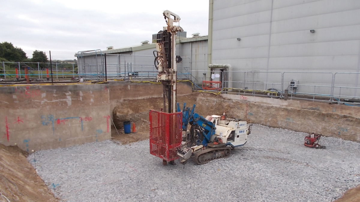 Reception chamber/coarse screen construction works - Courtesy of SWW Delivery Alliance H5O