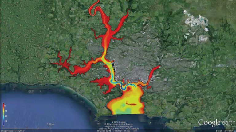 Figure 1: Extent of hydrodynamic model - Courtesy of HR Wallingford