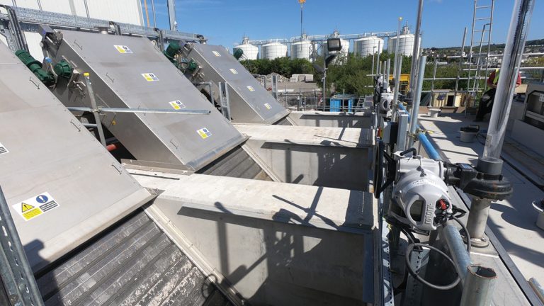 Inlet works 3mm fine screens - Courtesy of SWW Delivery Alliance H5O