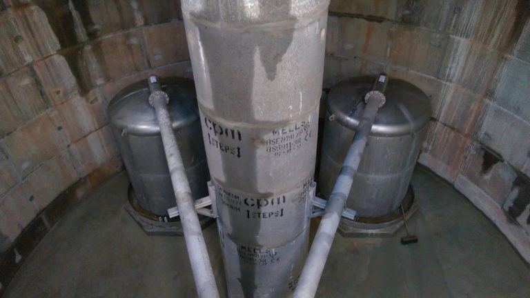 Lympstone storm attenuation shaft: showing twin flushing bells and the central support column - Courtesy of SWW Delivery Alliance H5O