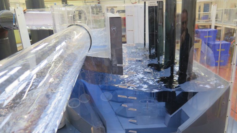 Scale model of main PS at Hydrotec - Courtesy of eight2O