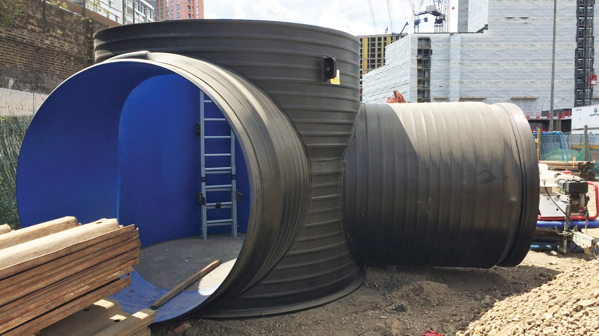 Bespoke change in direction access chambers - Courtesy of eight2O