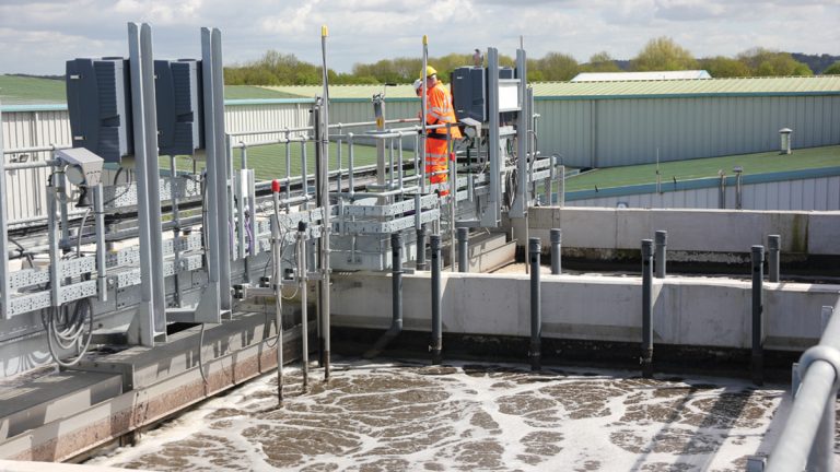 Highworth WwTW Nereda reactors in operation - Courtesy of Royal HaskoningDHV