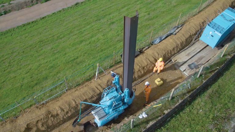 Pile being pressed - Courtesy of eight2O