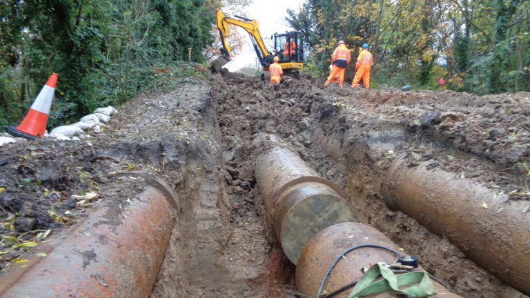 Existing trunk mains in pipe-track - Courtesy of SMB