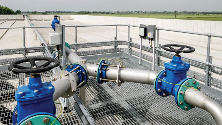 View down the completed storm tanks from the access platform - Courtesy of MMB