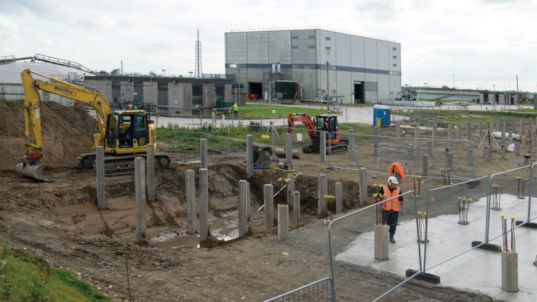 Excavation for pilecap following installation of piles - Courtesy of MMB