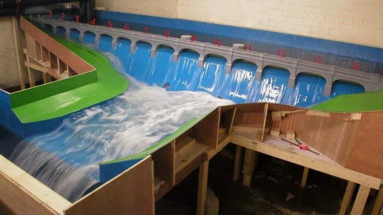 Figure 3: Physical model of original channel (1:35 scale) - Courtesy of MMB