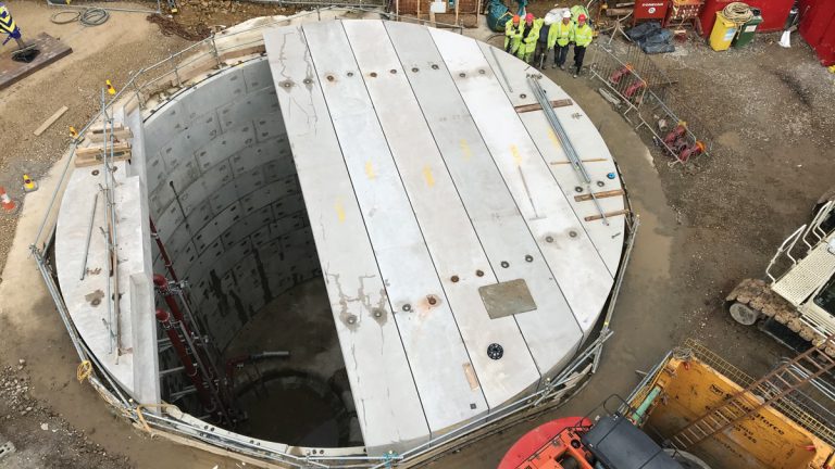 Roof slab installation - Courtesy of VJ Donegan Civil Engineering Ltd