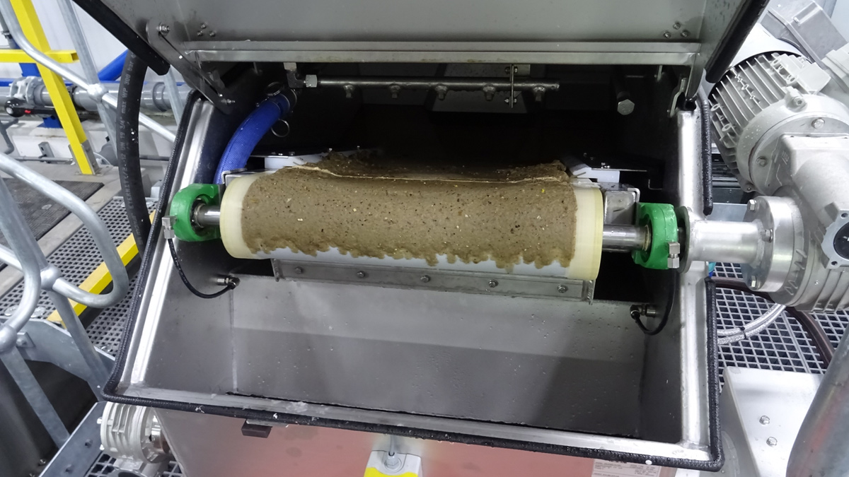 The Salsnes Filter at Rothera taking flow for the first time - Courtesy of British Antarctic Survey