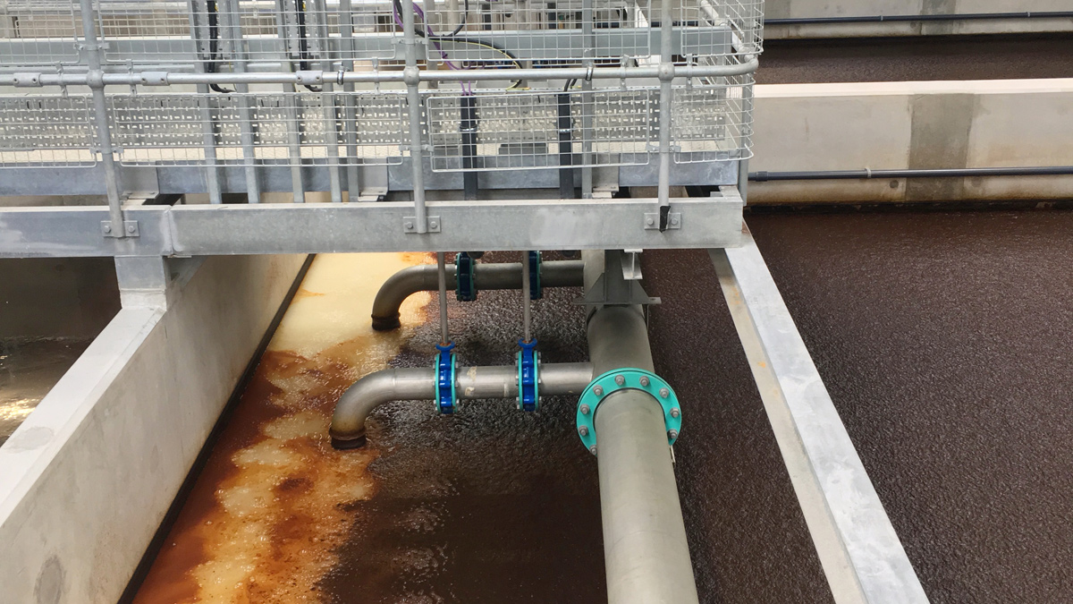 DAF air saturated water injection - Courtesy of DCWW