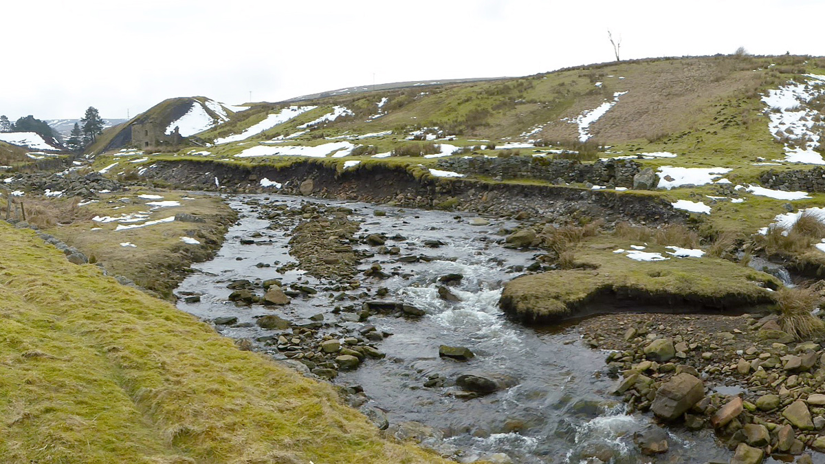 West Allen Checkweir location before start of work - Courtesy of JN Bentley