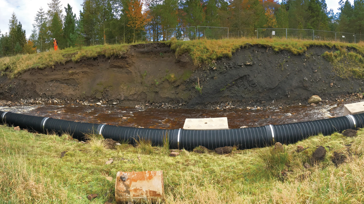 Nenthead car park river bank before construction - Courtesy of Environment Agency
