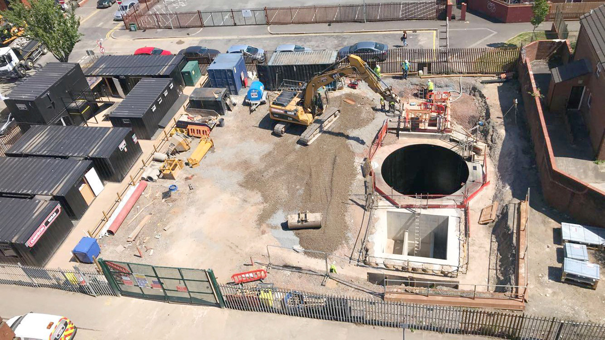 Completed Bankmore Square WwPS & CSO chamber with Sika Poxitar F applied to WwPS walls - Courtesy of Dawson WAM