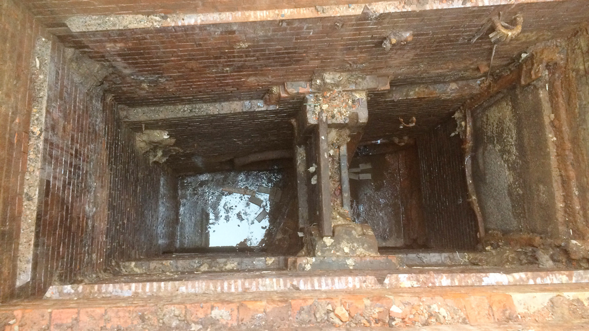 Existing Lanyon Quay siphon chamber - Courtesy of Dawson WAM