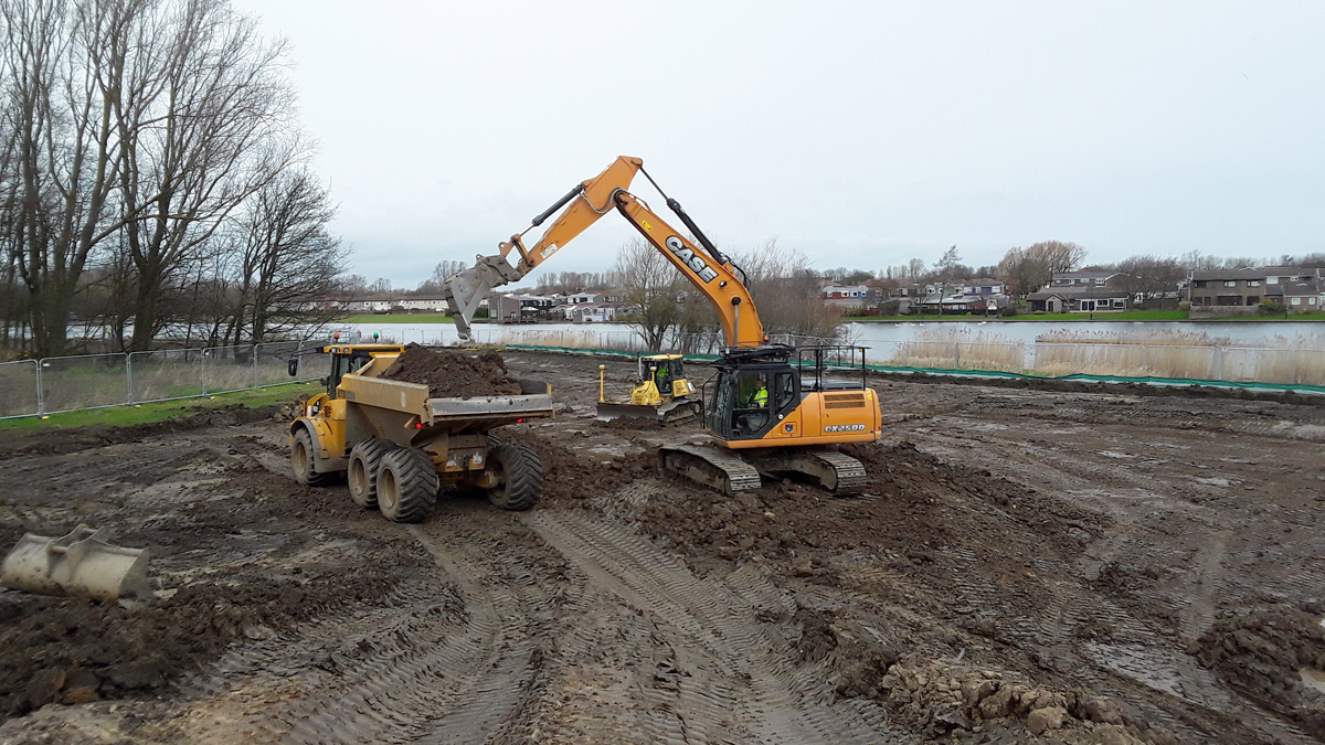 Excavation of the basin (2019) - Courtesy of Esh Stantec