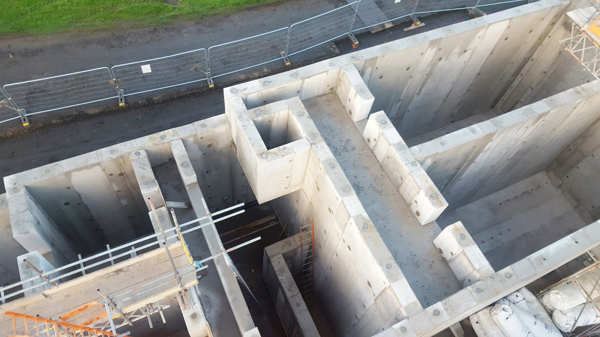 PCC was effectively used to form the complex shapes of the NSAF/DBF structure - Courtesy MMB