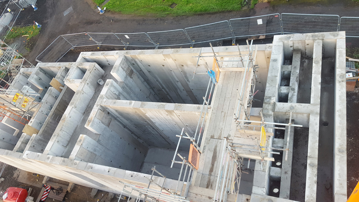 PCC NSAF/DBF structure nearing completion - Courtesy MMB