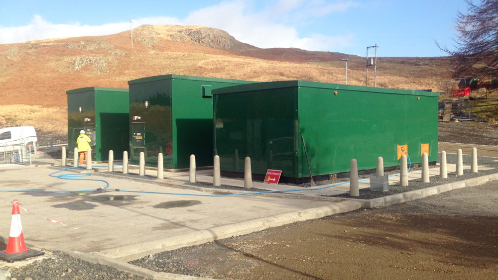 Chemical dosing kiosks at Bradan WTW - Courtesy of ESD