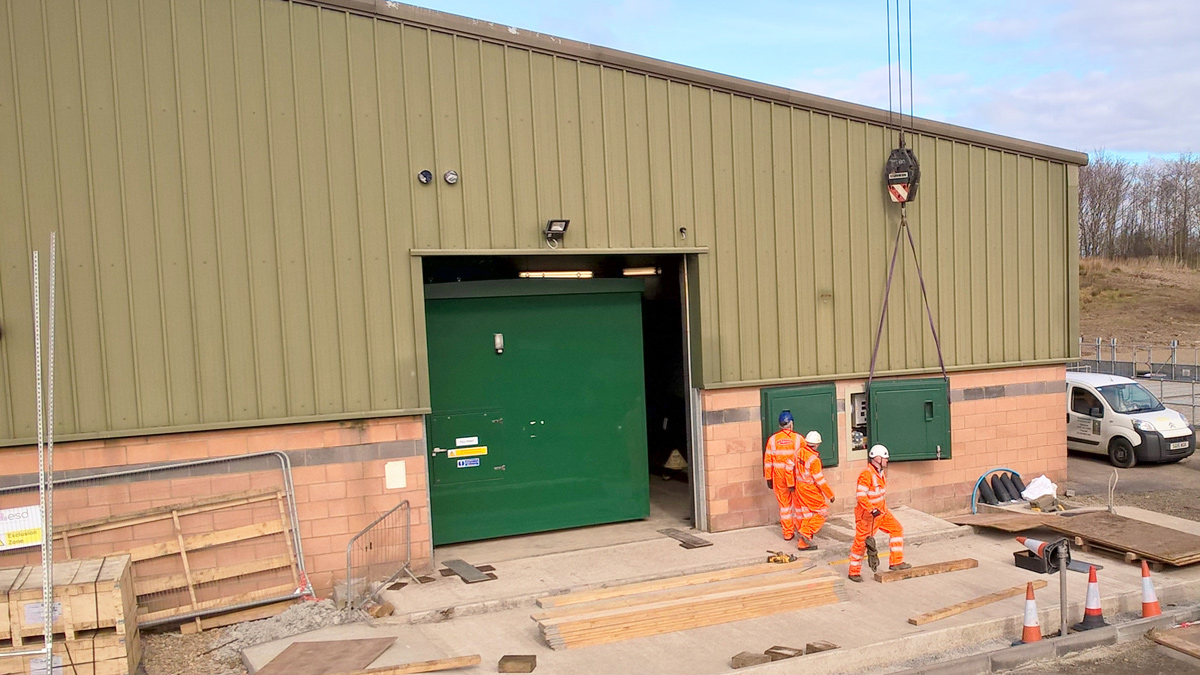 Installation of the chemical dosing kiosks at Ashgrove - Courtesy of ESD