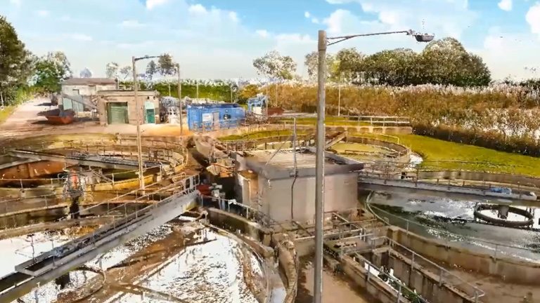 All existing assets were digitally laser scanned - Courtesy of MWH Treatment