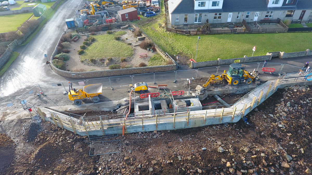 Construction of Well Park WwPS - Courtesy of aBV