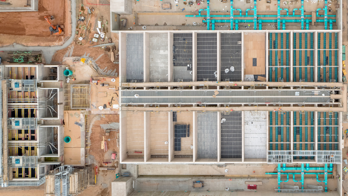 RGFs under construction - Courtesy of Severn Trent