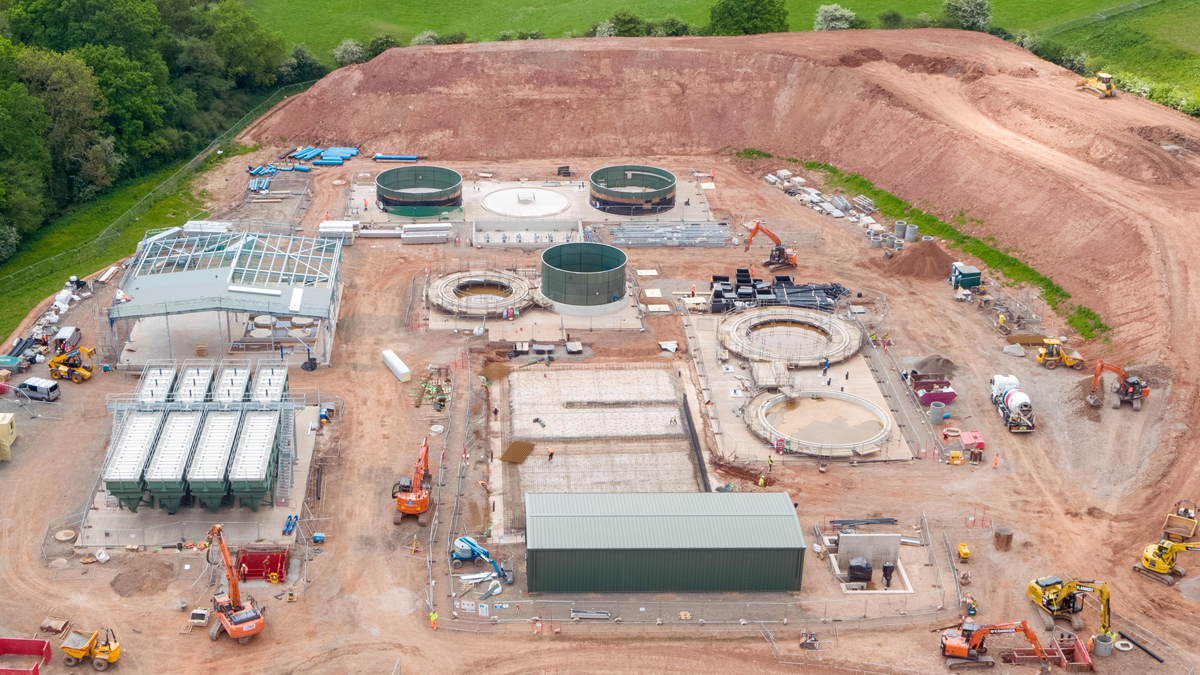 Sludge plant area - Courtesy of Severn Trent