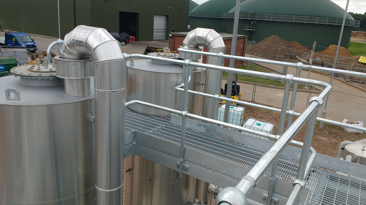 Top of H2S filters - Courtesy of Galliford Try