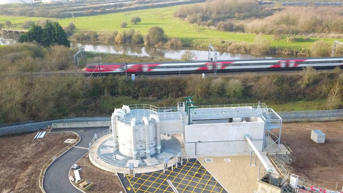 Proximity to the East Coast Mainline with the River Trent and British Sugar beyond - Courtesy of nmcn PLC